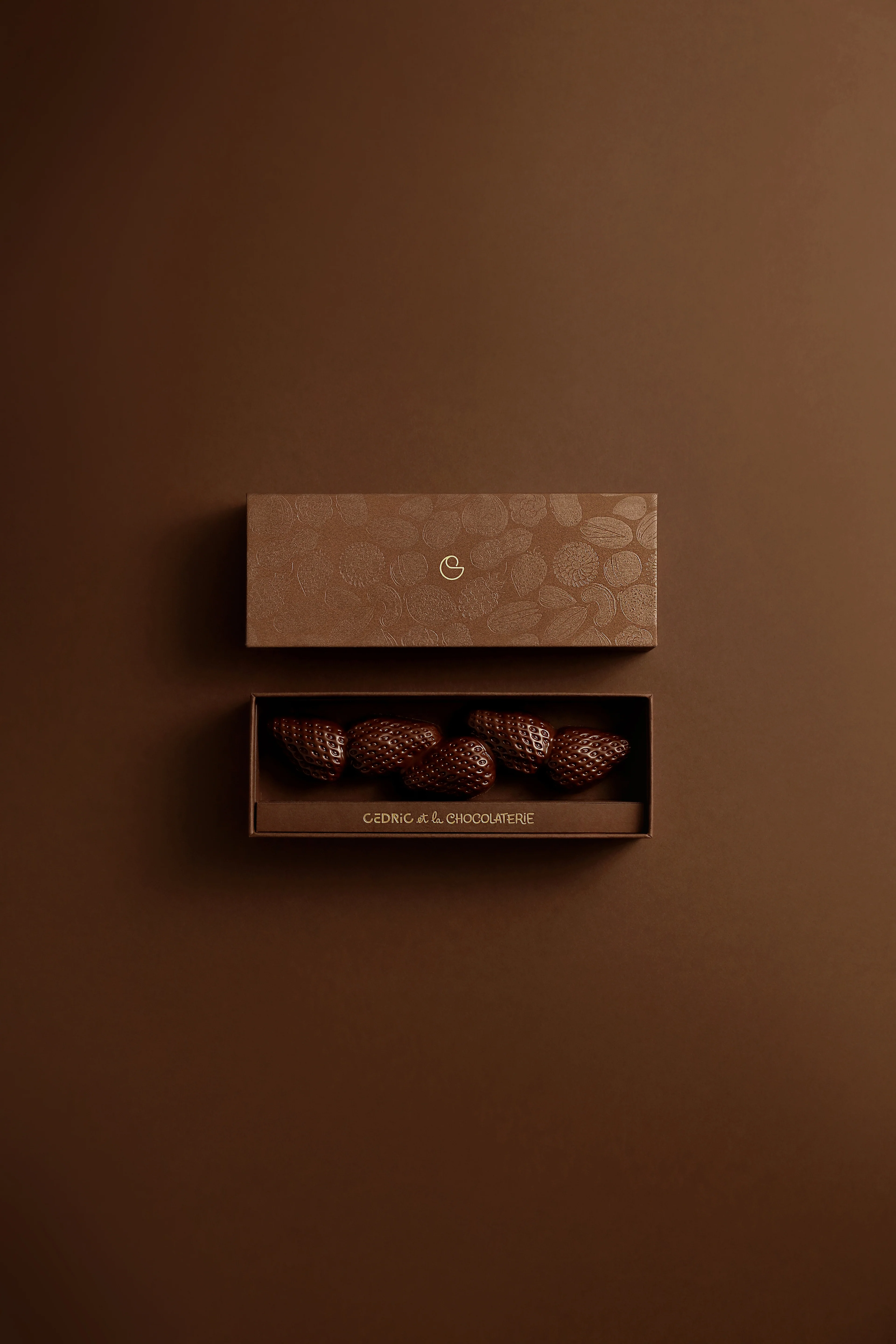Barre fraise chocolat noir