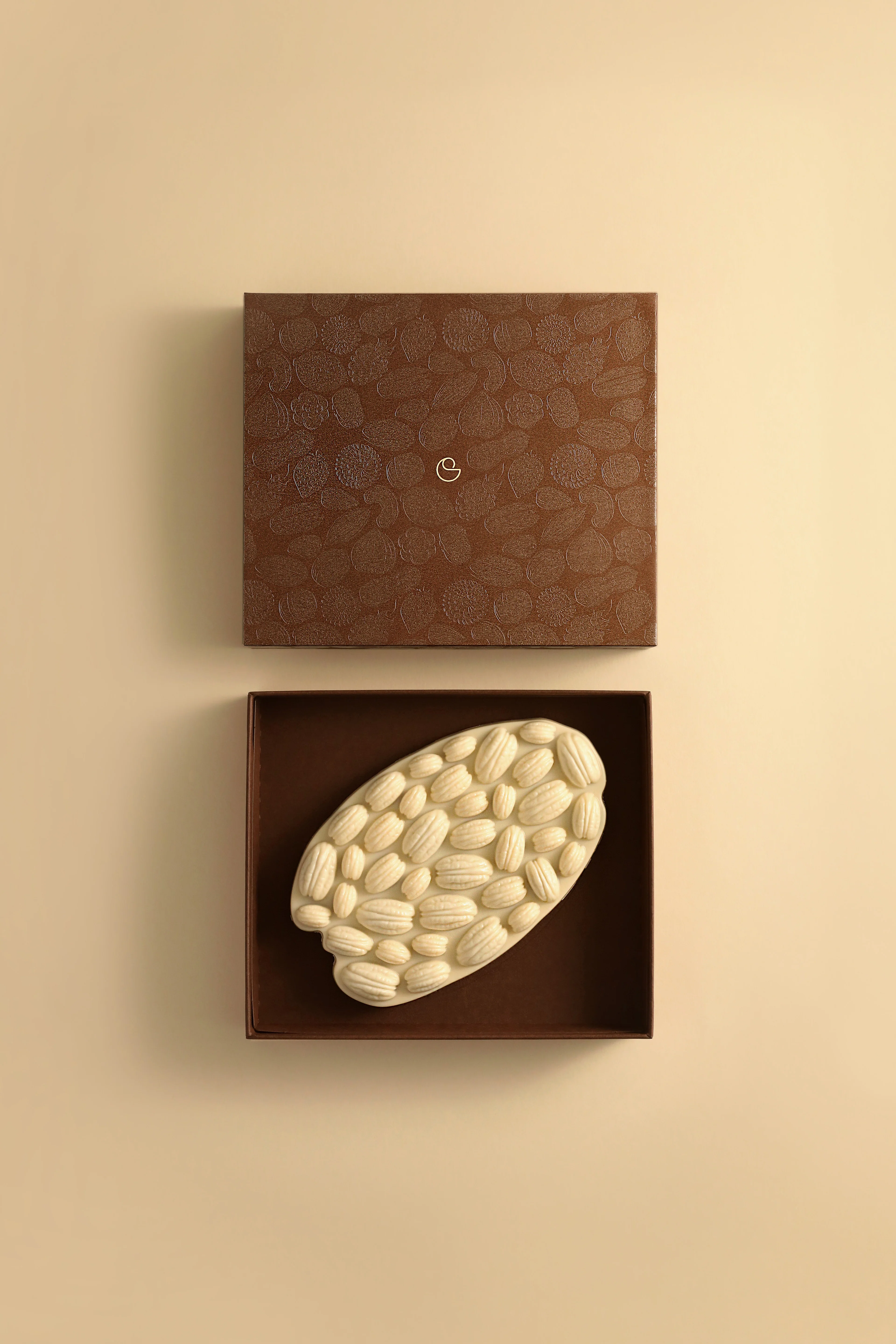 Tablette mendiant pécan chocolat blanc