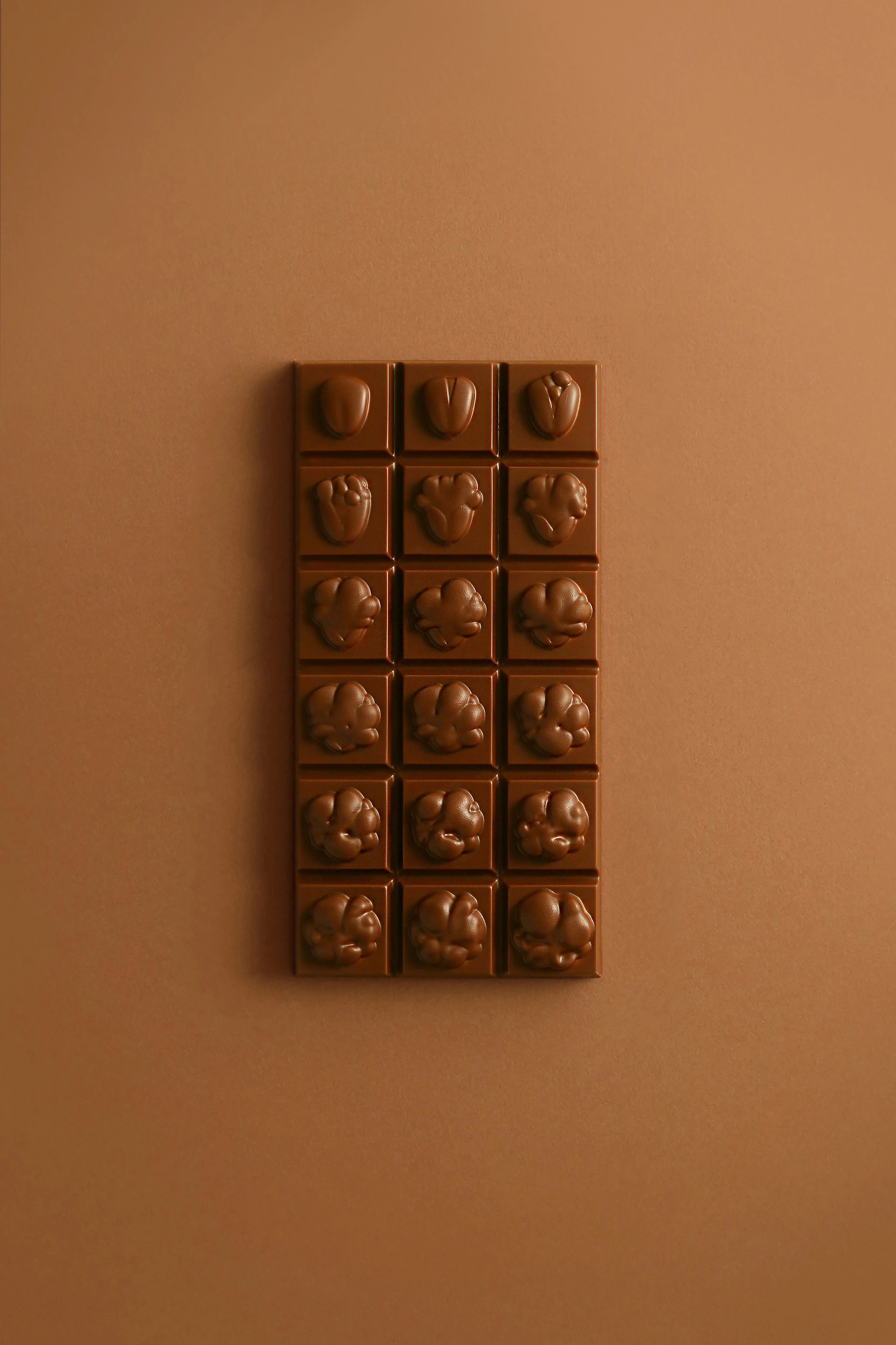 Tablette pop corn chocolat au lait