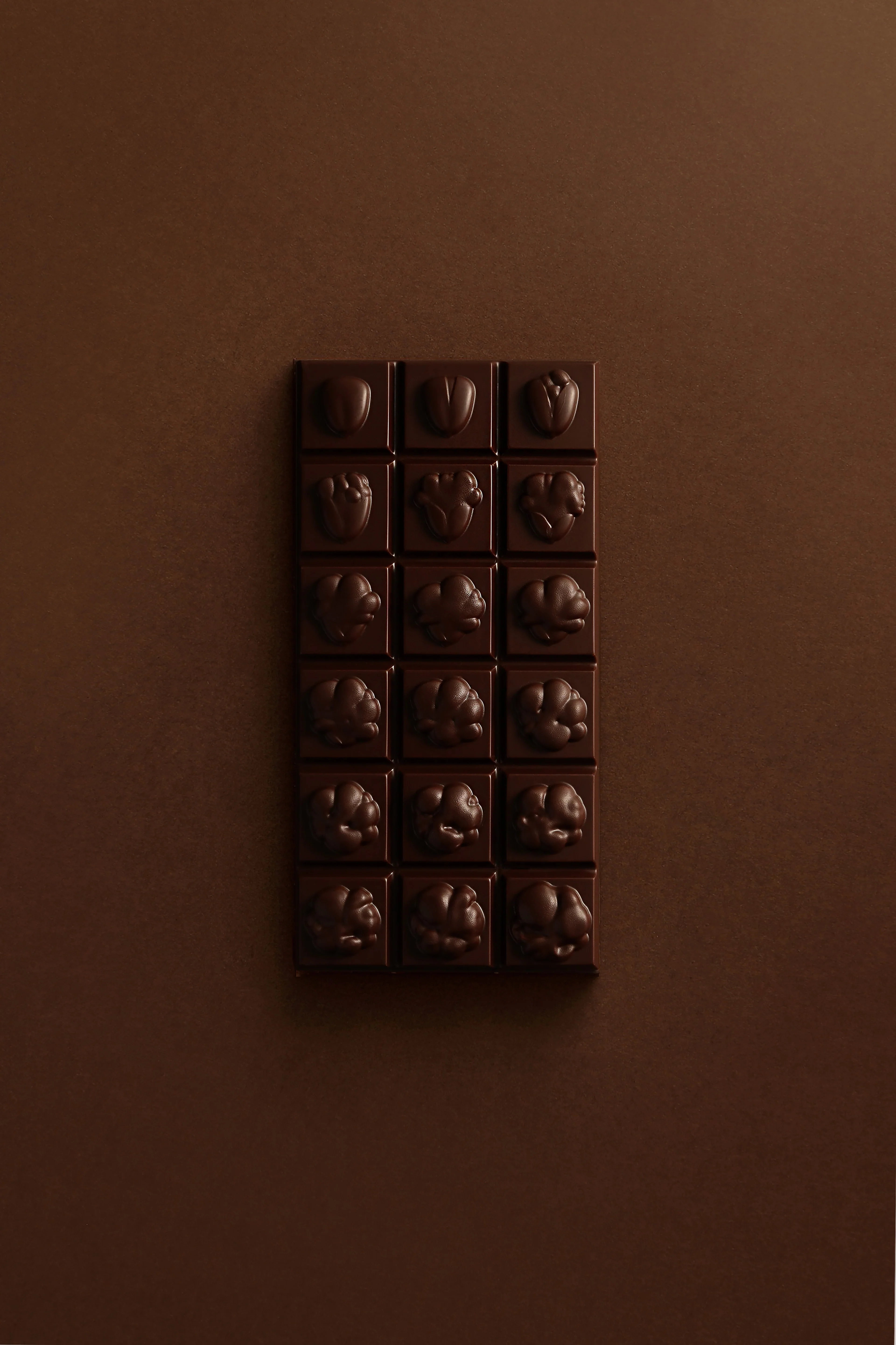 Tablette pop corn chocolat noir